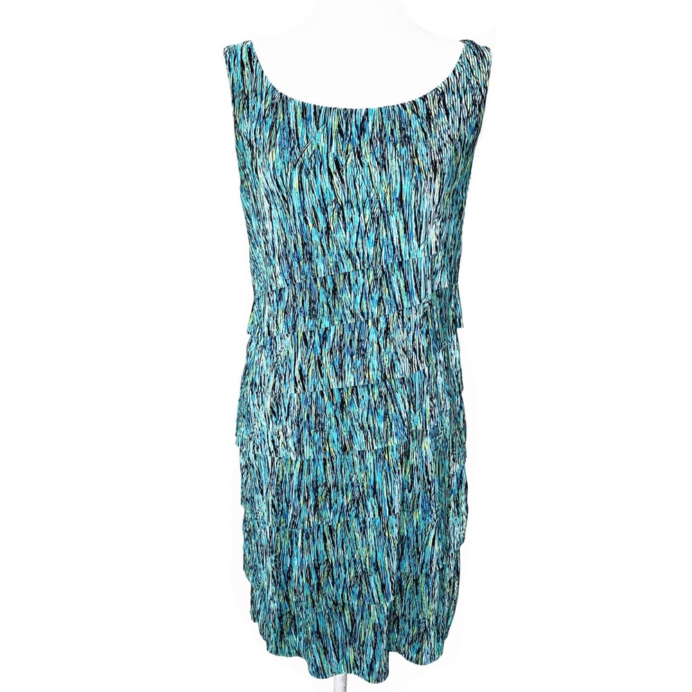 💜Connected Apparel Ruffle Dress Size 8